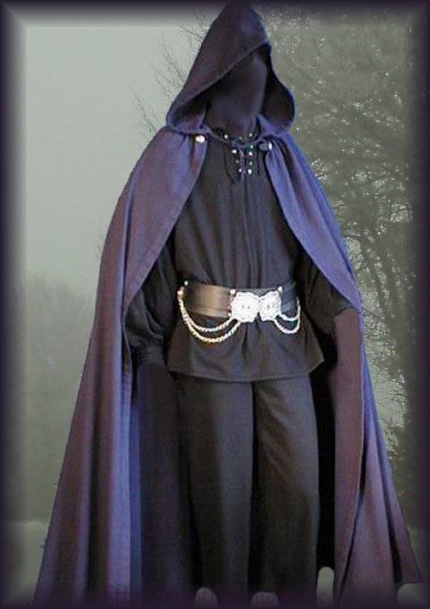 Medieval Cloak Hood Rennaisance SCA Larp Wicca Beltane 6 Colours | eBay
